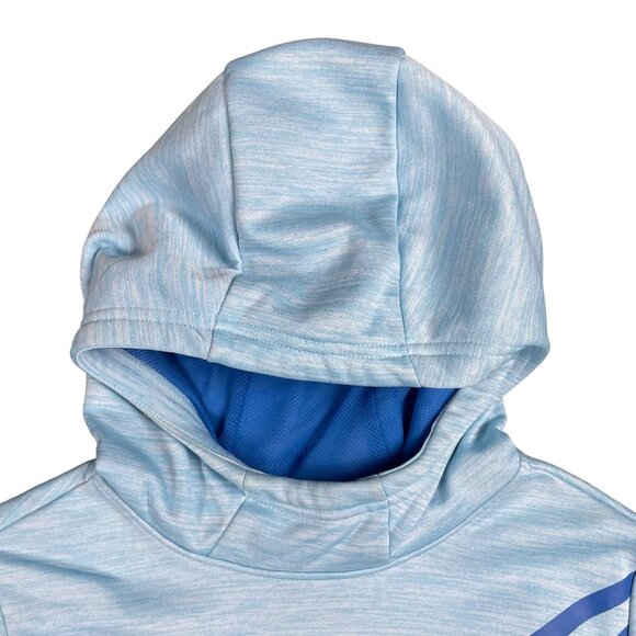 Nike Girls Hoodie XL Blue Therma Dri Fit Training Pull Over Sweatshirt Warm Soft - Picture 2 of 14
